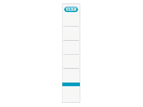 Rugetiket Elba smal 34x190mm zelfklevend wit/blauw 10 stuks