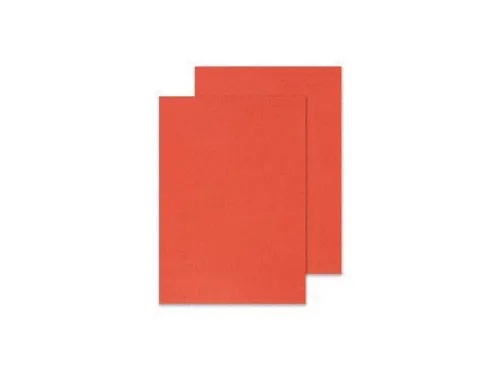 Dekblad A4 Rood Lederlook 250 Grams Pak 100 Stuks
