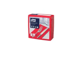 Tork 477620 Soft Dinnerservet Advanced Rood 39x39cm 1/8 vouw