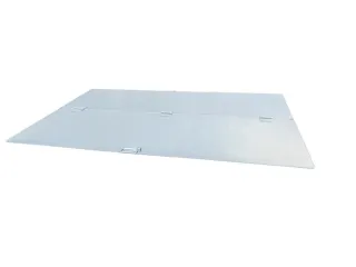 2-dlg. klapdeksel,staal,v. Gaasbox,BxD 2000x1200mm,verzinkt - 2