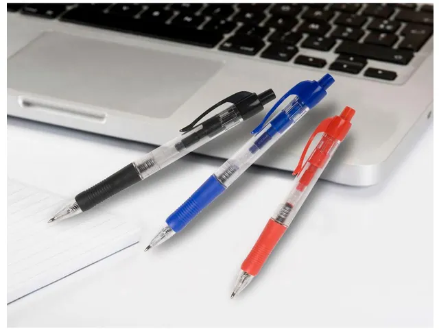 Balpen Retractable Medium Punt Blauw
