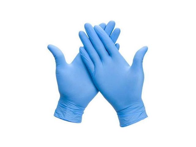 Nitril Handschoenen Blauw Poedervrij Maat L EN 374 EN 455 | WerkhandschoenOnline.be