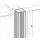 verbindingszuil 4x90°,v. scheidingswand,H 1000mm