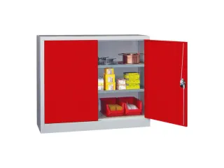 grootvolumekast met openslaande deuren,RAL7035,front RAL3000 - 2