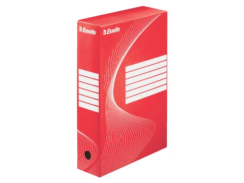 Archiefdoos Esselte Boxycolor 80mm 352x250mm rood