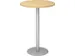 table haute,HxØ 1116x800mm,rond,pied à disque argent,tube rond