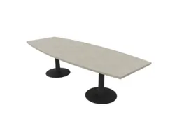 vergadertafel,HxBxD 740x2800x1100mm,vatvormig