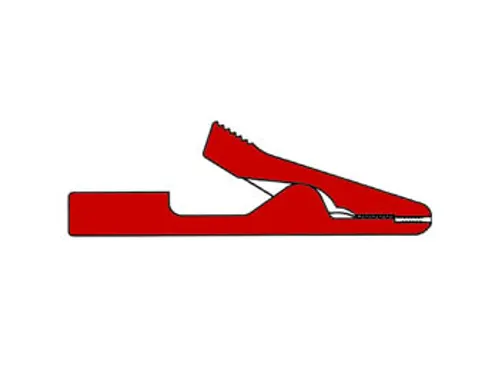 Geisoleerde Mini Krokodillenklem / Rood (MA1)