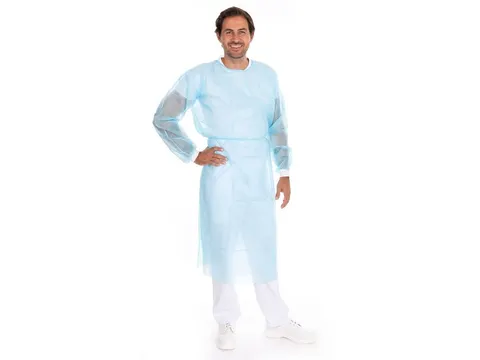 Frans Mensch 27776 schort, blauw, per 100 stuks