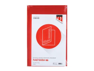 Vouwmap Quantore Folio ongelijke zijde 250gr rood - 4