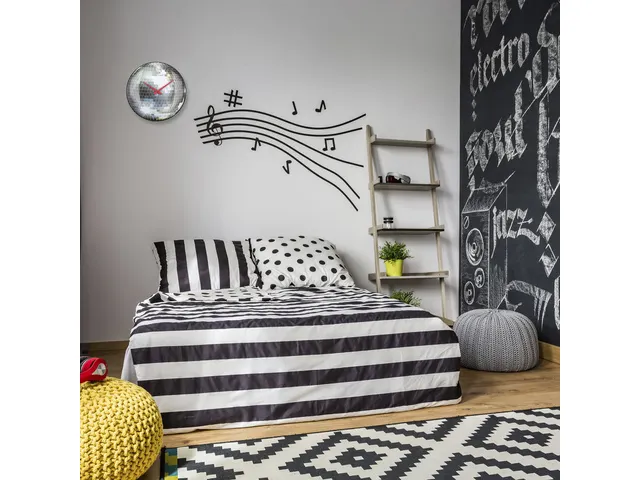Stille wandklok - 35cm - Discobal - Koepelvormig glas - NeXtime "Disco