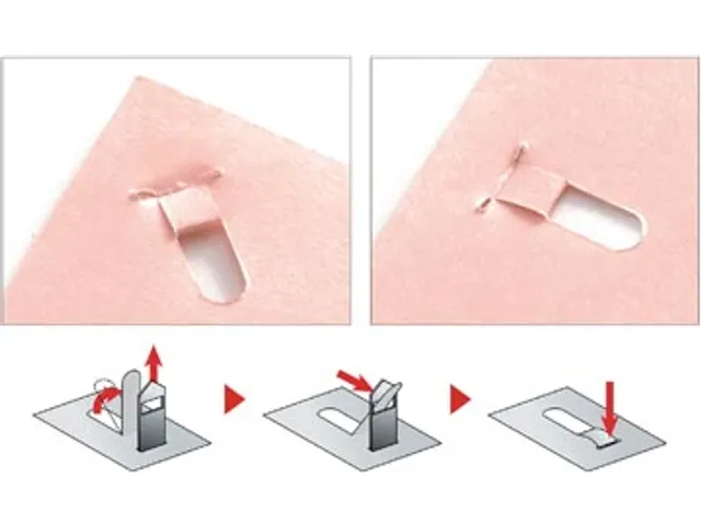 Nietloze Nietmachine tot 5 Vel Roze