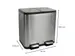 9502294 Afvalbak met voetpedaal MAULcycle 40L edelstaal 37.6x47x49cm z