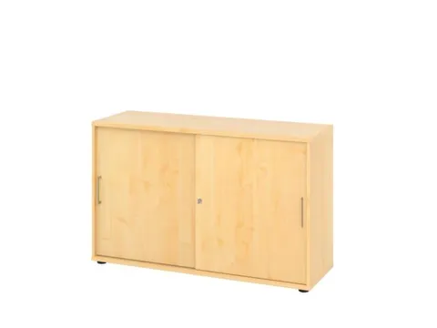 schuifdeurkast,HxBxD 748x1200x400mm,1xhouten vloer,2ordnerhoogte