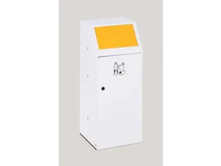 Afvalverzamelaar 69 liter binnenbak sticker recyclebaar materiaal geel - 2