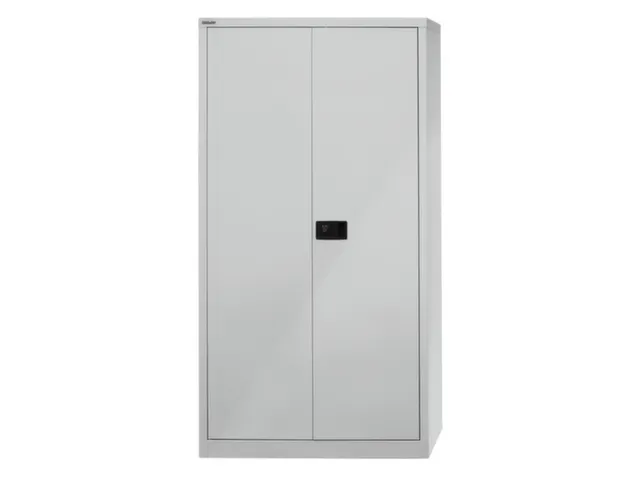 Armoire portes battantes 1806x914x400mm 3 tablettes acier gris clair