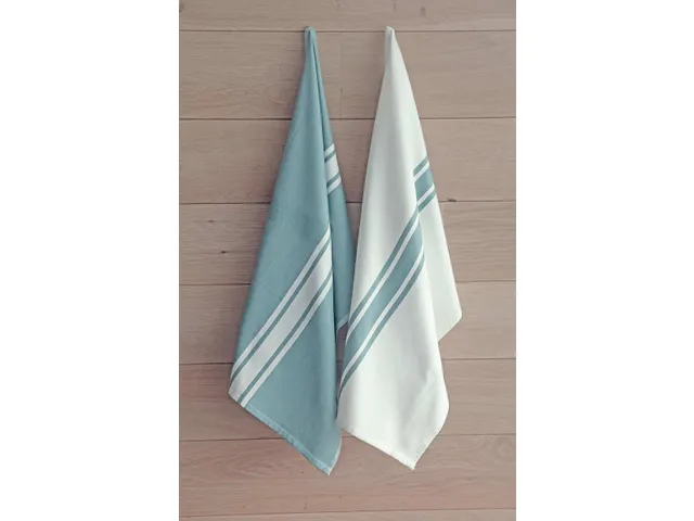 Torchon de cuisine 50x70cm à rayures 6 pièces