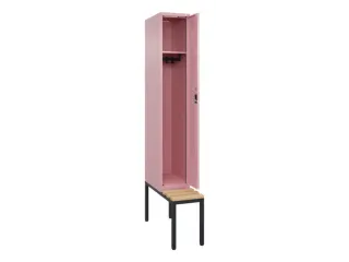 locker met bank,HxBxD 2120x300x815mm,1vak,vak B 300mm,cilinderslot - 1