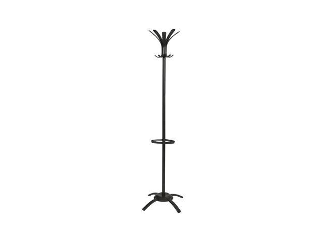 Cleo design kapstok met 5 dubbele haken 175 cm metaal zwart