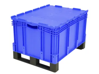 Euronorm Stapelkrat Pp 438x800x600mm 165l Dubbele Bodem Sledepoten - 1