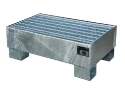 Opvangbak Staalplaat Hxbxd 290x800x500 Mm 61l Met Rooster Verzinkt