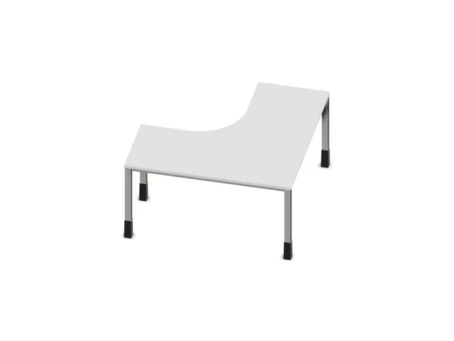 bureau à retour à hauteur réglable,HxlxP 720-840x1400x1400mm,Bl-bla