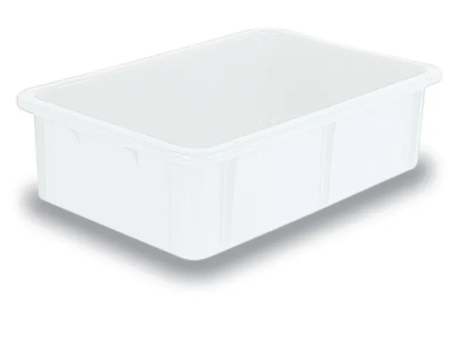 Stapelbak Pe Hxlxb 165X600X400Mm Inhoud 30L Naturel Wit