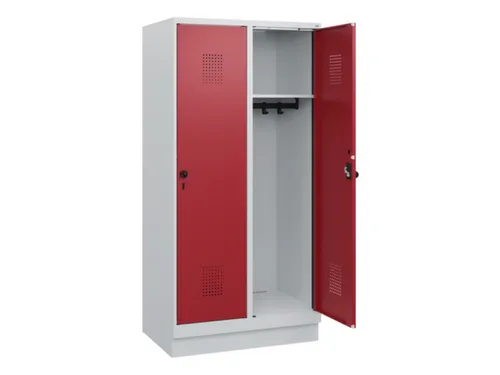schoollocker,HxBxD 1630x800x500mm,2vak,vak B 400mm,draaigrendel,sokkel