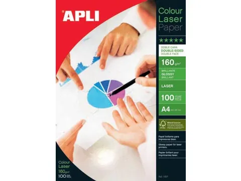 Apli Colour Laser Paper Papier A4 van 160 Gram