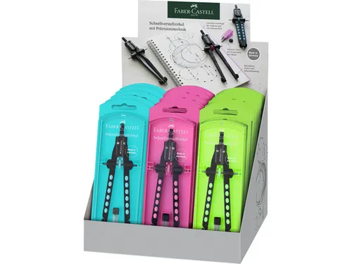 Snelverstelpasser Neon assorti display 15 stuks