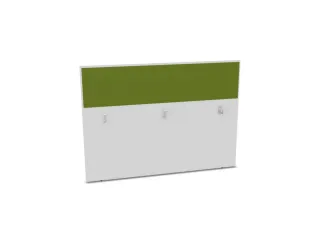 baliepaneel,v. bureau,aanbouw achter,B 1600mm,Bl-wit,BN7048-groen - 1