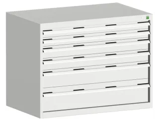 ladekast 800x1050x650mm 6laden zware lasten RAL7035 - 2