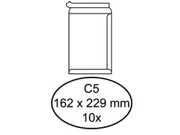 Envelop Quantore Bank C5 162x229mm Wit Zelfklevend