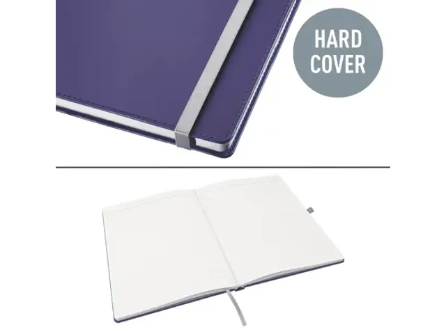 Carnet de notes Leitz Style A4 ligné couverture rigide bleu titane