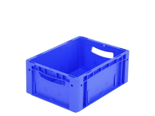 Euronorm Stapelkrat 170x400x300mm Wanden/bodem Gesloten Blauw 16l