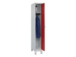 locker,HxBxD 1950x300x500mm,1vak,vak B 300mm,draaigrendel,voeten