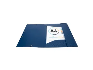 Elastomap 3 kleppen polypropyleen 7/10de Forever PP A4 Blauw - 5