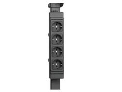 stopcontactenlijst,v. paktafel,HxBxD 304x61x45mm,m. 4stekkerdozen