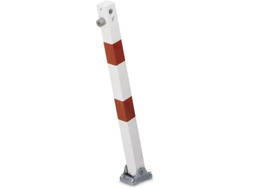 Afzetpaal Vierkant 70x70mm Omlegbaar Driekantslot Platte Kop