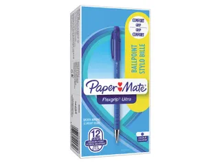 Balpen Paper Mate Flexgrip Ultra stick medium blauw - 5