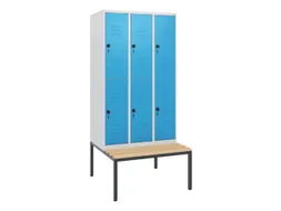 Dubbeldekse dekenkist,HxBxD 1950x900x815mm,3x2vak.,vak B 300mm