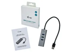 i-tec USB 3.0 Metal HUB 3-poorts + Gigabit Ethernet Adapter