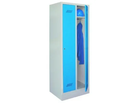 locker,HxBxD 1850x600x500mm,2vak,vak B 300mm,RAL7035,front RAL5010