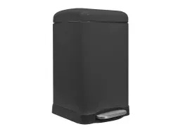Pedaalemmer 20 Liter Vierkant Mat Zwart