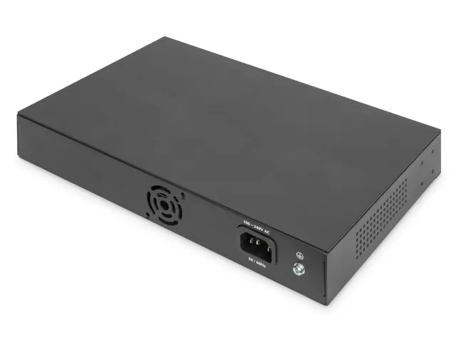 DIGITUS 16-poort gigabit switch, 19 inch, onbeheerd
