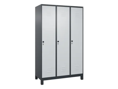 locker voor scheiding van kleding,HxBxD 1950x1200x500mm,3vak