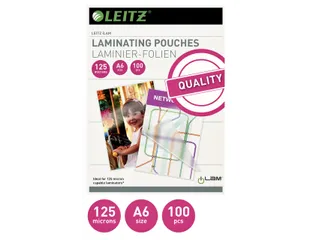 Lamineerhoes Leitz A6 2x125 micron EVA 100stuks - 2