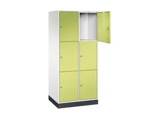 grootvolume-lockersysteem,HxBxD 1950x820x600mm,2x3vakken,cil.-slot - 1