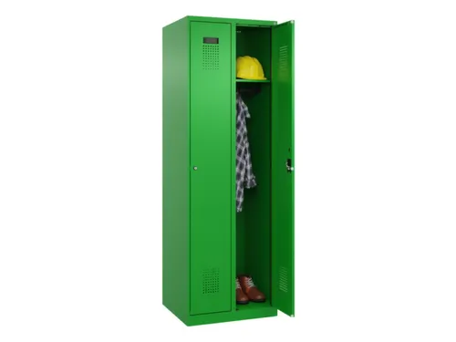 locker,HxBxD 1850x600x500mm,2vak,vak B 300mm,cil.-slot,staand op vloer