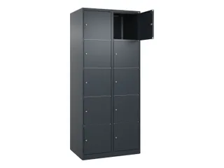 lockerkast,HxBxD 1850x800x500mm,2x5vakken,vak B 400mm,cil.-slot - 1